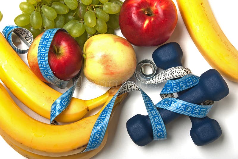 Healthy lifestyle - fruit food, sport exercising. Healthy lifestyle - fruit food, sport exercising