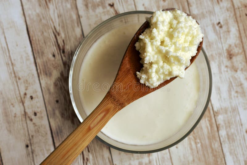 Gesundes gegorenes Nahrungsmittelkonzept Kefir probiotic lizenzfreies stockbild Gesundes gegorenes Nahrungsmittelkonzept Kefir probiotic lizenzfreies stockbild
