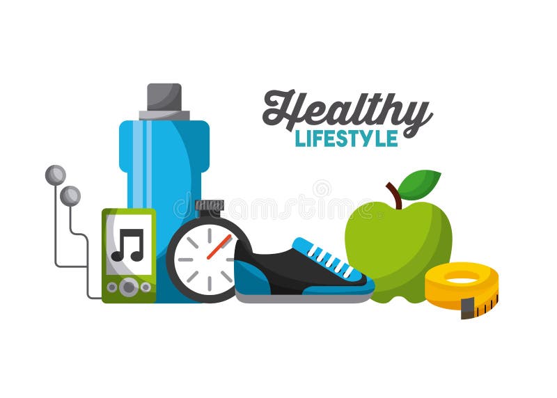 Healthy lifestyle related icons over white background. colorful design. vector illustration. Healthy lifestyle related icons over white background. colorful design. vector illustration