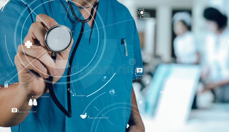Gesundheitswesen- und Medizinkonzept intelligenter Arztarbeitsesprit lizenzfreie stockbilder Gesundheitswesen- und Medizinkonzept intelligenter Arztarbeitsesprit lizenzfreie stockbilder