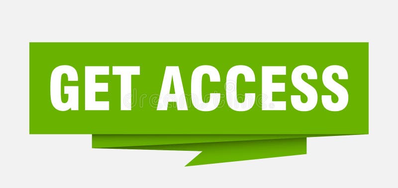 Access banner. Get your access