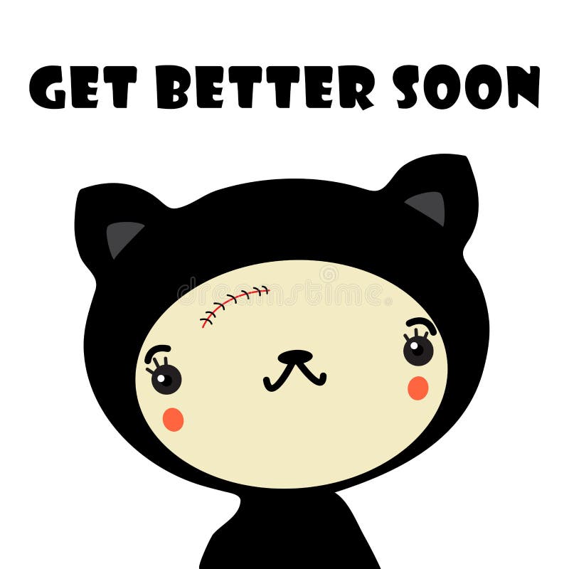 Download Get Better Soon stock vector. Illustration of black ...