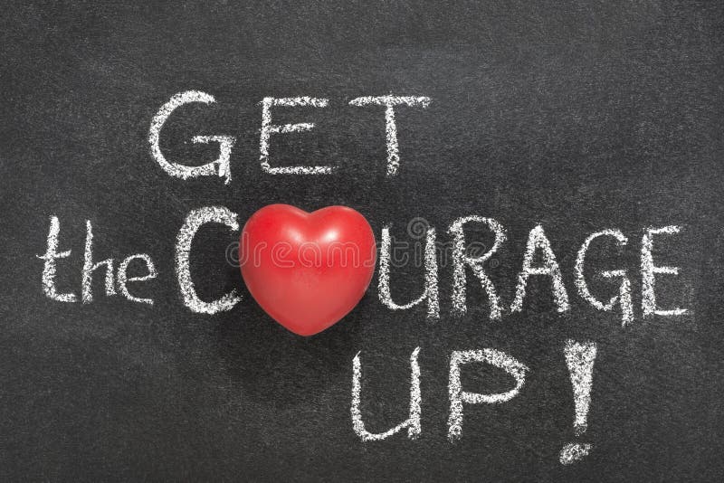 Get the courage up stock image. Image of exclamation - 99860747