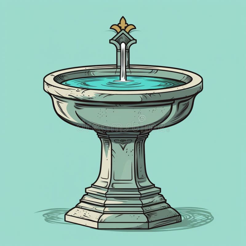 Blessing Water Font Stock Illustrations – 74 Blessing Water Font Stock ...