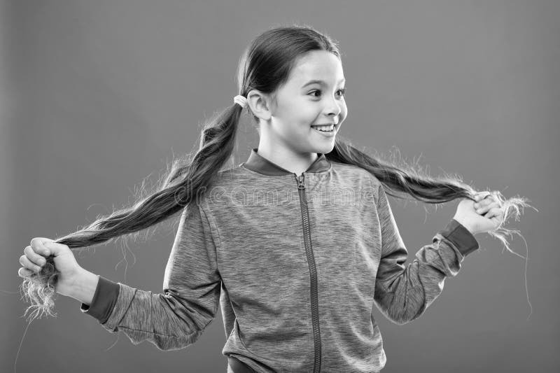Get Rid Of Split Ends Girl Cute Child With Long Hair Double