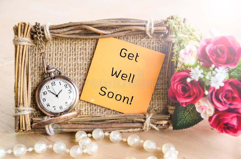 Get Well Soon greeting card.