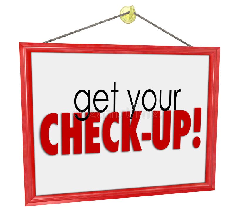 Get Your Check-Up Doctor Office Sign Physical Exam Evaluation