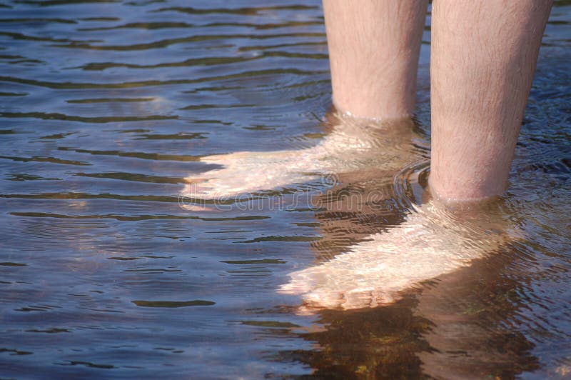 Get Your Feet Wet stock photo. Image of peace, water, purity 1191942