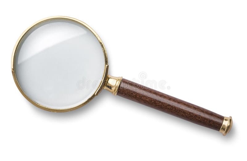 Magnifying glass on white background. Magnifying glass on white background