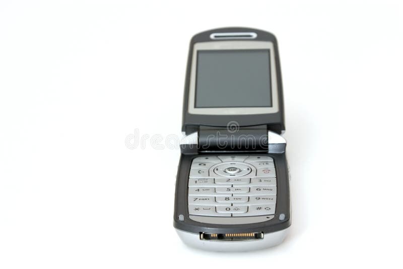 Isolated Celluar Phone with focus on the number pad. Isolated Celluar Phone with focus on the number pad