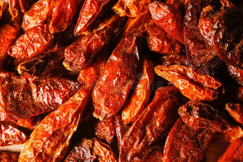 Getrocknete Roter Paprika-Pfeffer Stockfoto - Bild von küche ...