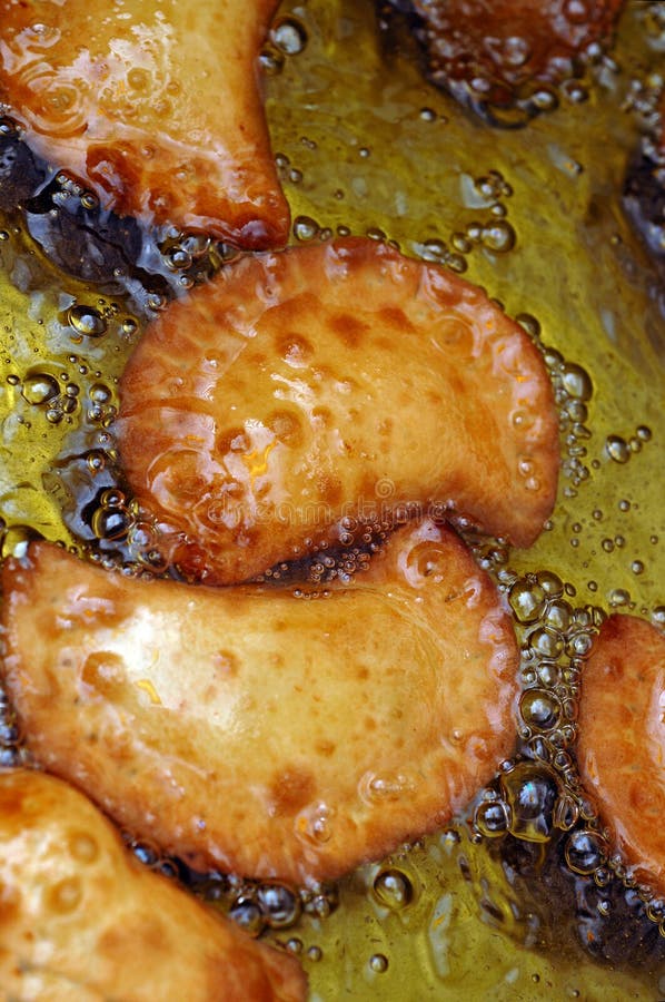 Gevulde deegzakjes royalty-vrije stock foto