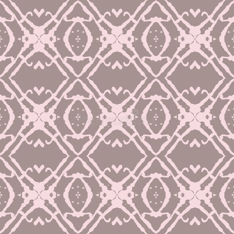 Gewaagd Beige en Roze Naadloos Patroon. royalty-vrije illustratie Gewaagd Beige en Roze Naadloos Patroon. royalty-vrije illustratie