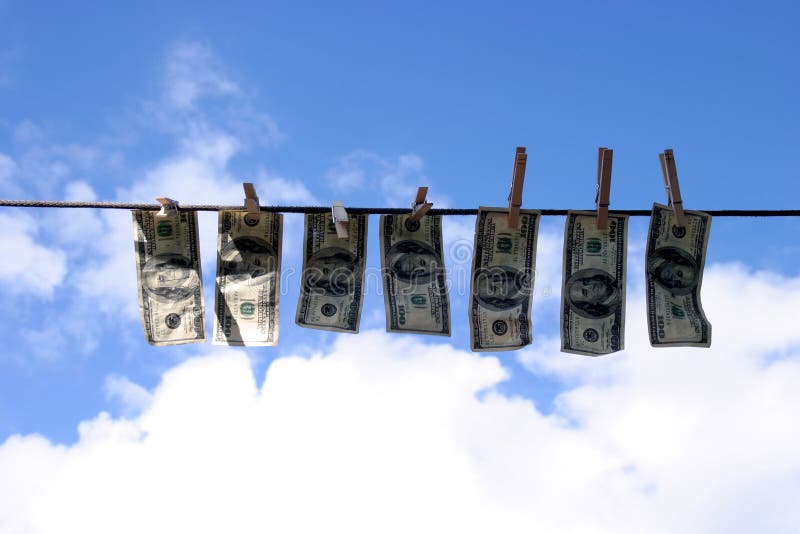 Gewaschenes Geld #2 stockfotografie Gewaschenes Geld #2 stockfotografie