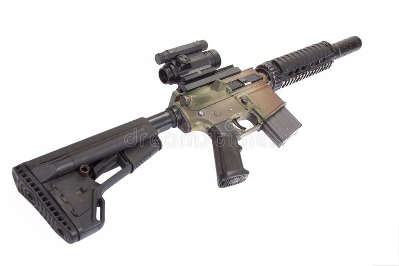 Gewehr M4 CQB stockfoto Gewehr M4 CQB stockfoto