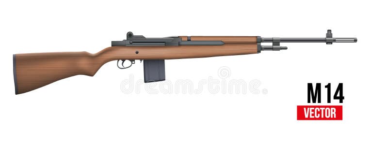 M14 Gewehr Vektor vektor abbildung