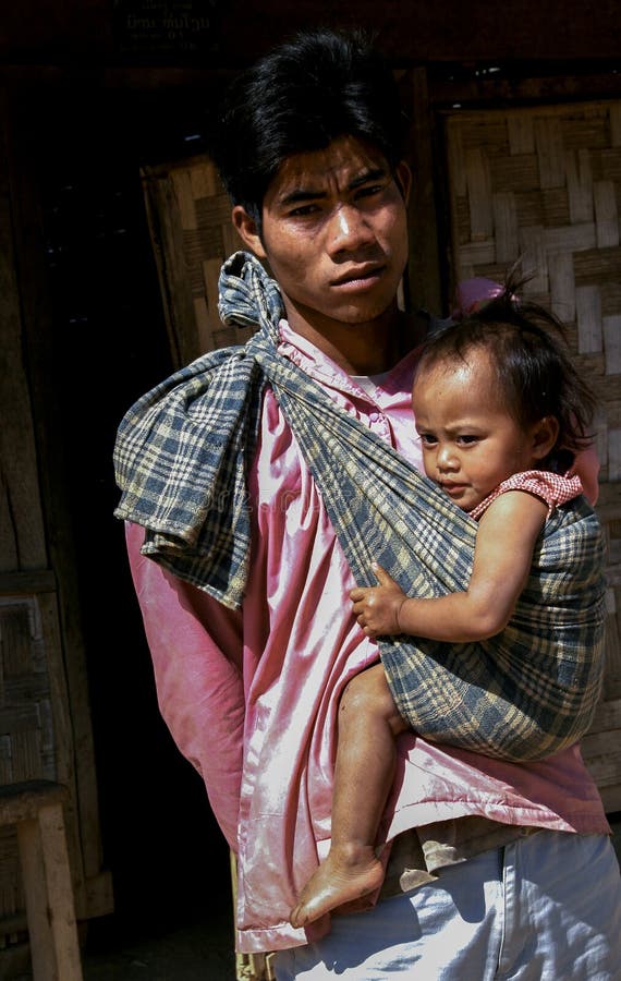 Gewoonlijk levensstijl in Laos stock fotografie Gewoonlijk levensstijl in Laos stock fotografie