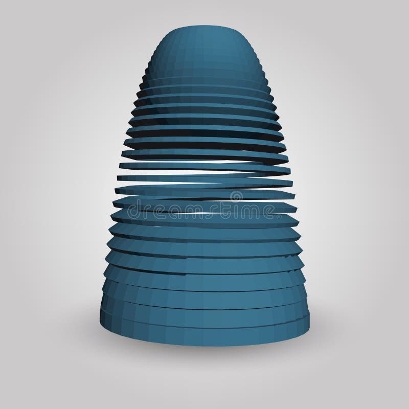 Gewundener Hintergrund 3d vektor abbildung Gewundener Hintergrund 3d vektor abbildung