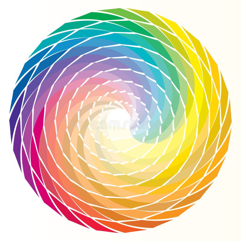 Gewundener Regenbogen vektor abbildung Gewundener Regenbogen vektor abbildung