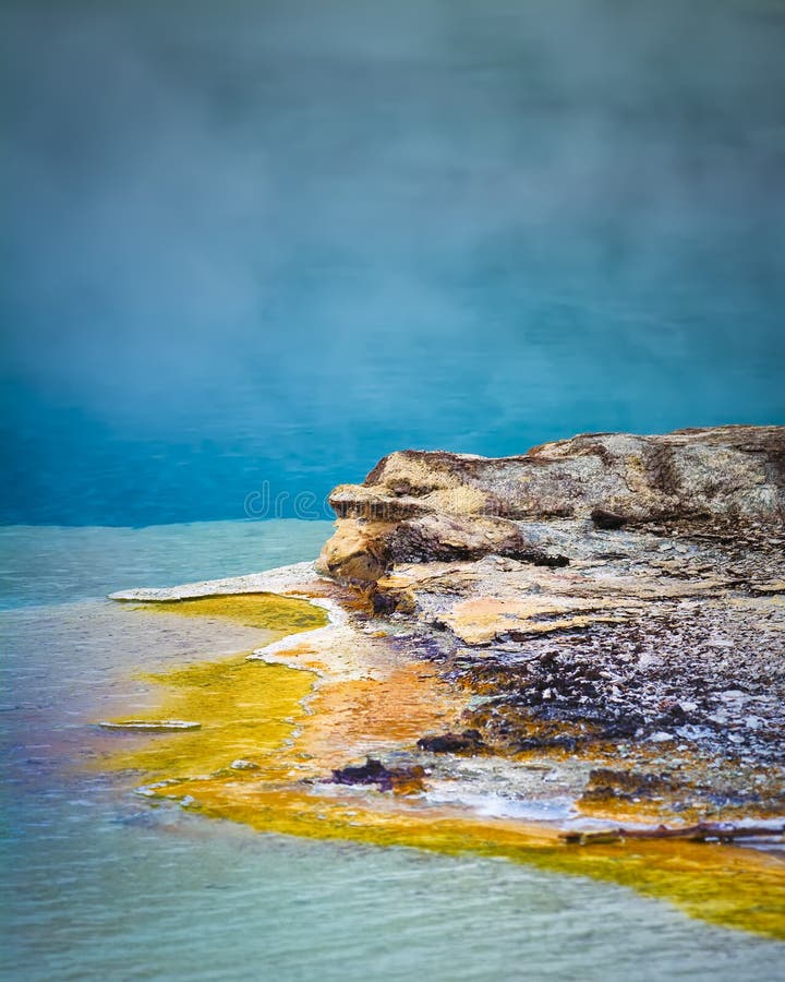 Geyser Basin Water Formation, Yellowstone National Park, Wyoming