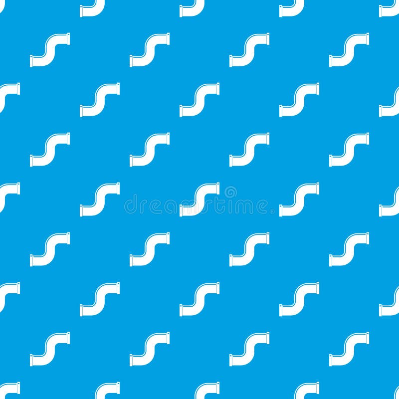Gezamenlijke pijp in het patroon naadloos blauw van de vorms brief