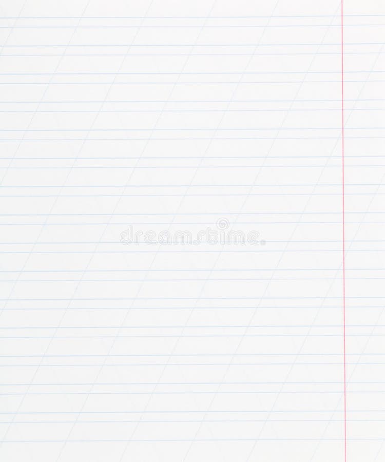 Background from notebook narrow lined sheet of paper with red margin. Background from notebook narrow lined sheet of paper with red margin