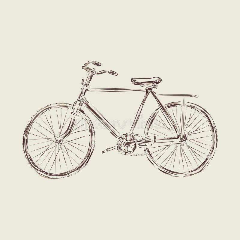 3 fahrräder gezeichnet