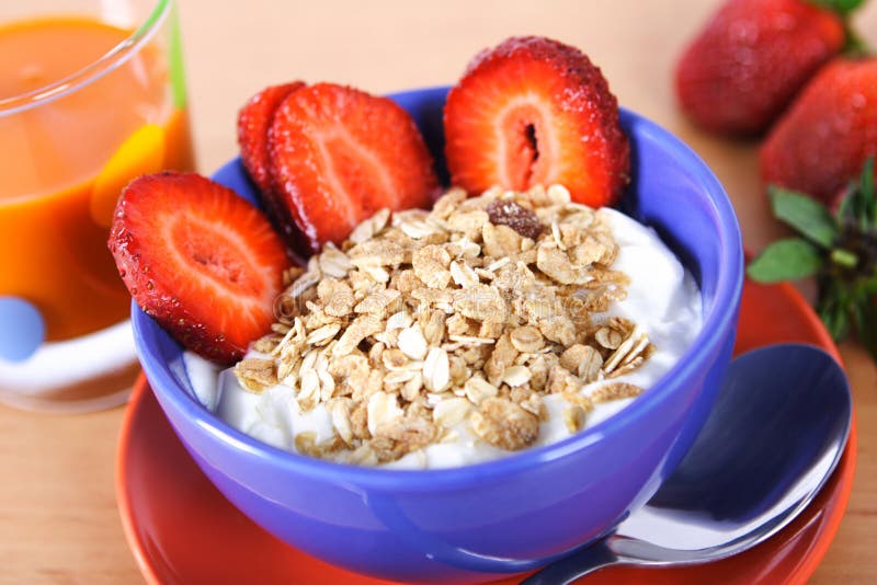 Gezond ontbijt royalty-vrije stock foto's