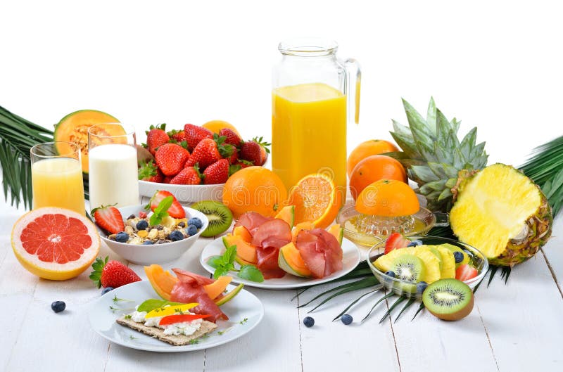Gezond ontbijt stock foto's