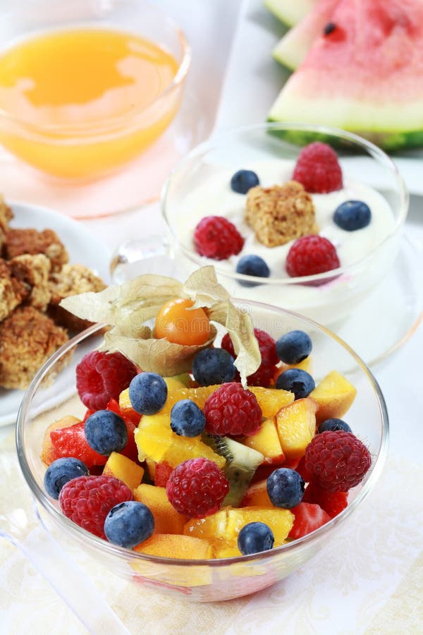 Gezond ontbijt of snack stock fotografie