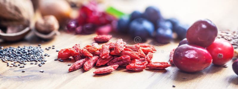 Gezonde Superfood stock fotografie Gezonde Superfood stock fotografie