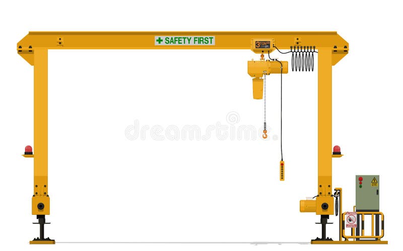 Geïsoleerd kraanbeen op witte achtergrond stock illustratie