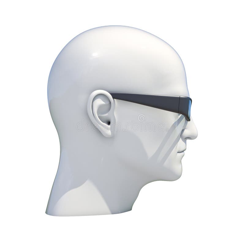 Geïsoleerd ledenpop Proefhoofd royalty-vrije illustratie