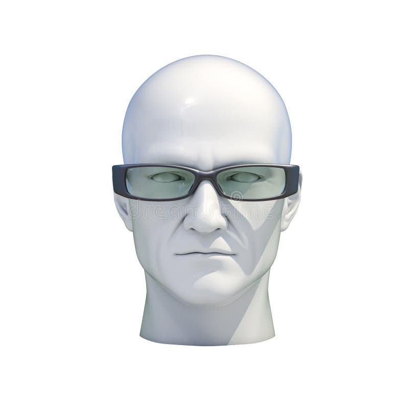 Geïsoleerd ledenpop Proefhoofd vector illustratie