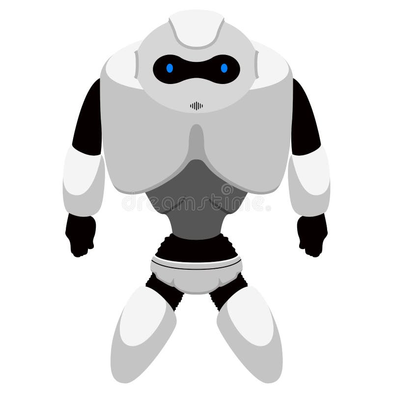 Geïsoleerd leuk androïde pictogram vector illustratie Geïsoleerd leuk androïde pictogram vector illustratie