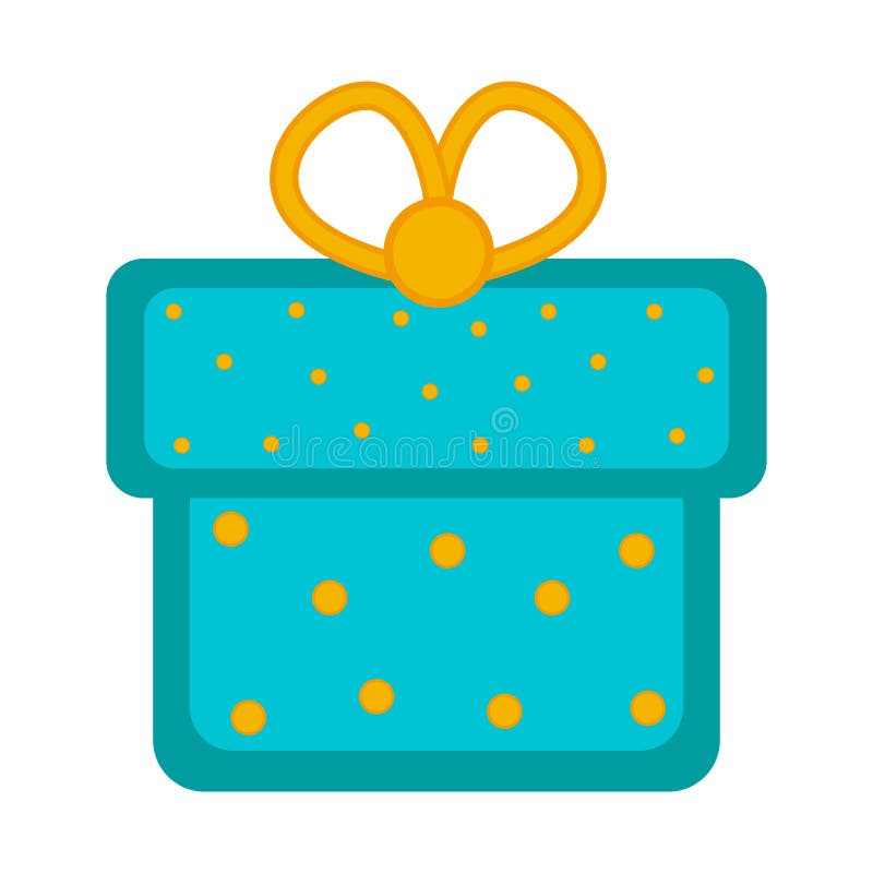 Geïsoleerd verjaardagsgeschenkpictogram stock illustratie