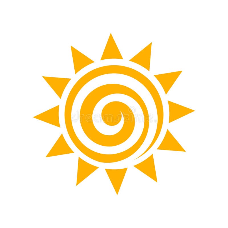 Geïsoleerde het pictogram van de zonwerveling