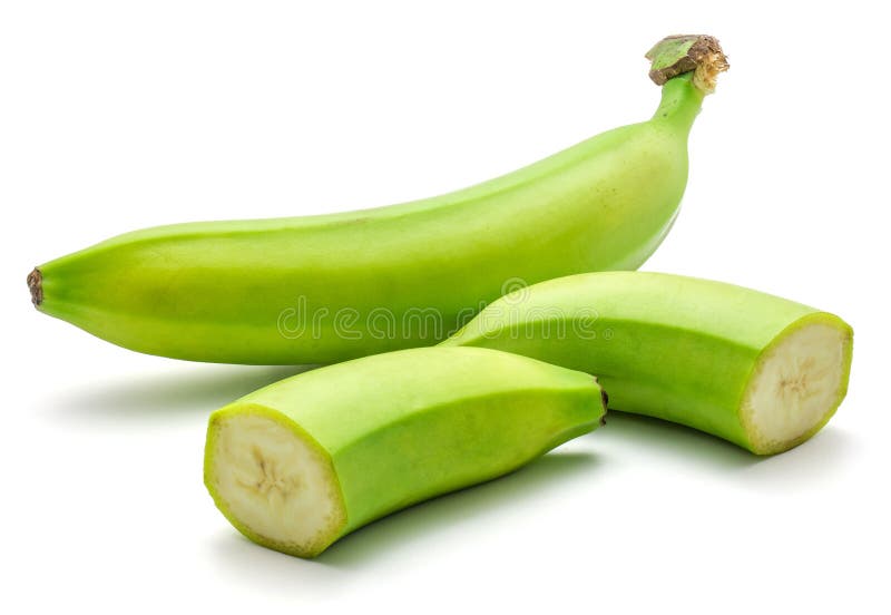Geïsoleerde weegbree groene banaan royalty-vrije stock foto Geïsoleerde weegbree groene banaan royalty-vrije stock foto