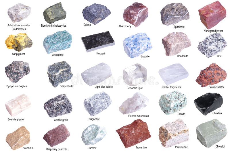 Geïsoleerdea mineralen royalty-vrije stock foto Geïsoleerdea mineralen royalty-vrije stock foto