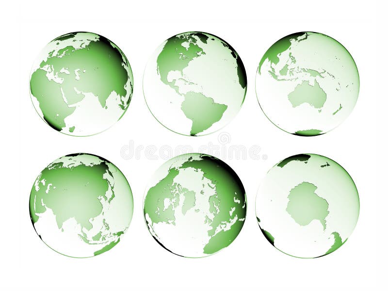 Geïsoleerded de Aarde van de Bol van de planeet royalty-vrije illustratie Geïsoleerded de Aarde van de Bol van de planeet royalty-vrije illustratie