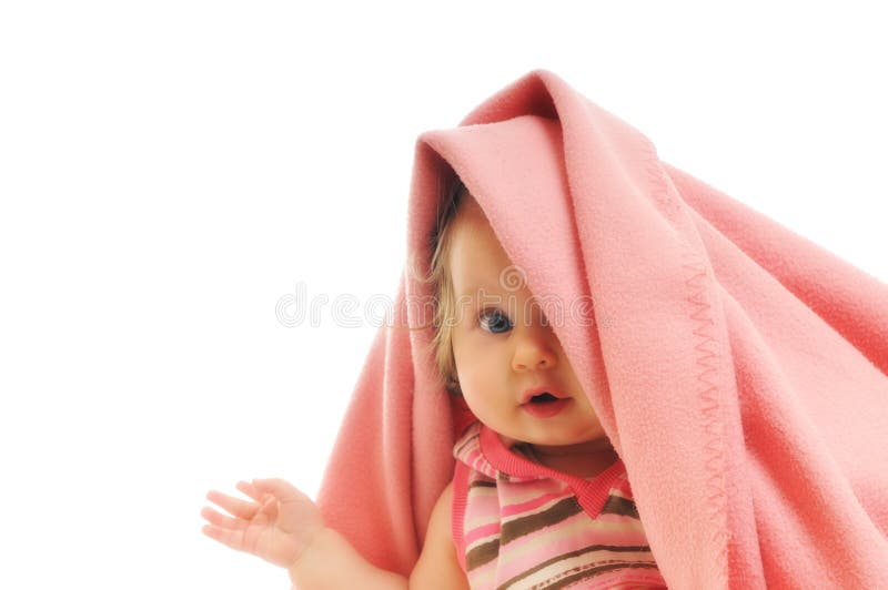 Geïsoleerdee de deken van de baby