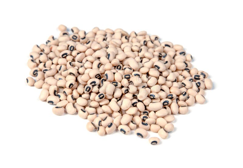 Bonen met oogje, geïsoleerd stock afbeelding