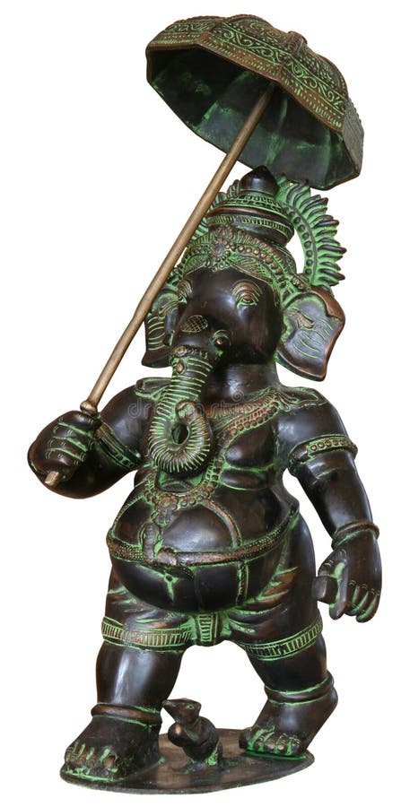 Isolated Buddhist bronze Statuette of elphant. Isolated Buddhist bronze Statuette of elphant