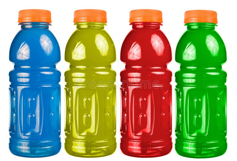 Geïsoleerden de Reeks van de Drank van sporten royalty-vrije stock fotografie Geïsoleerden de Reeks van de Drank van sporten royalty-vrije stock fotografie