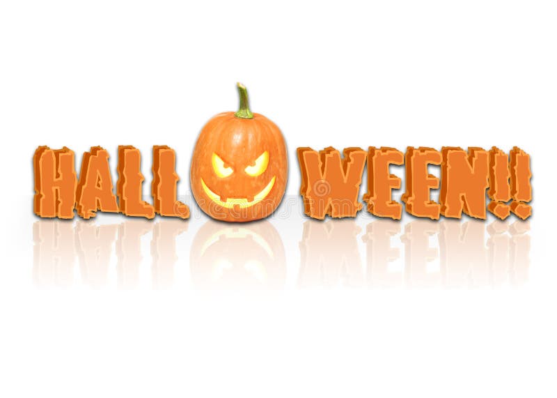 GeïsoleerdeR de Pompoen van JackOLantern royalty-vrije illustratie GeïsoleerdeR de Pompoen van JackOLantern royalty-vrije illustratie
