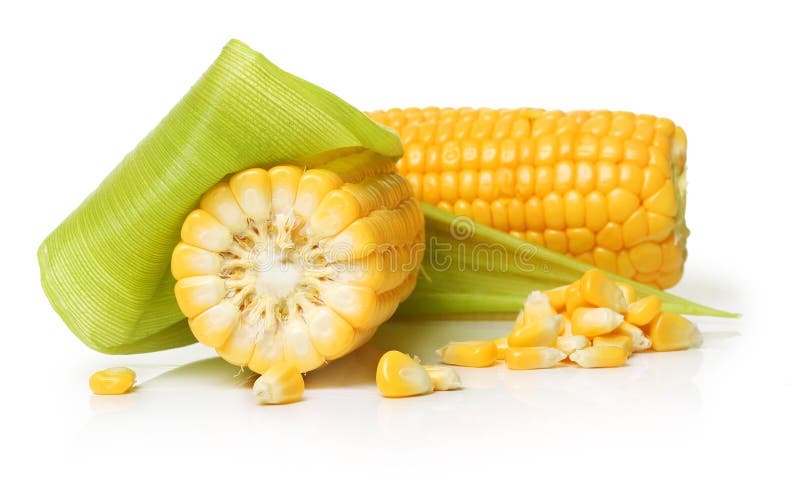 Maïs geïsoleerd royalty-vrije stock foto