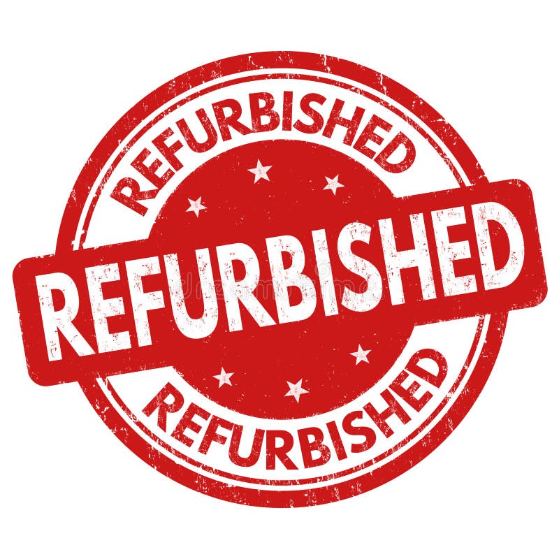 Restauriertes Schild oder Stempel lizenzfreie abbildung