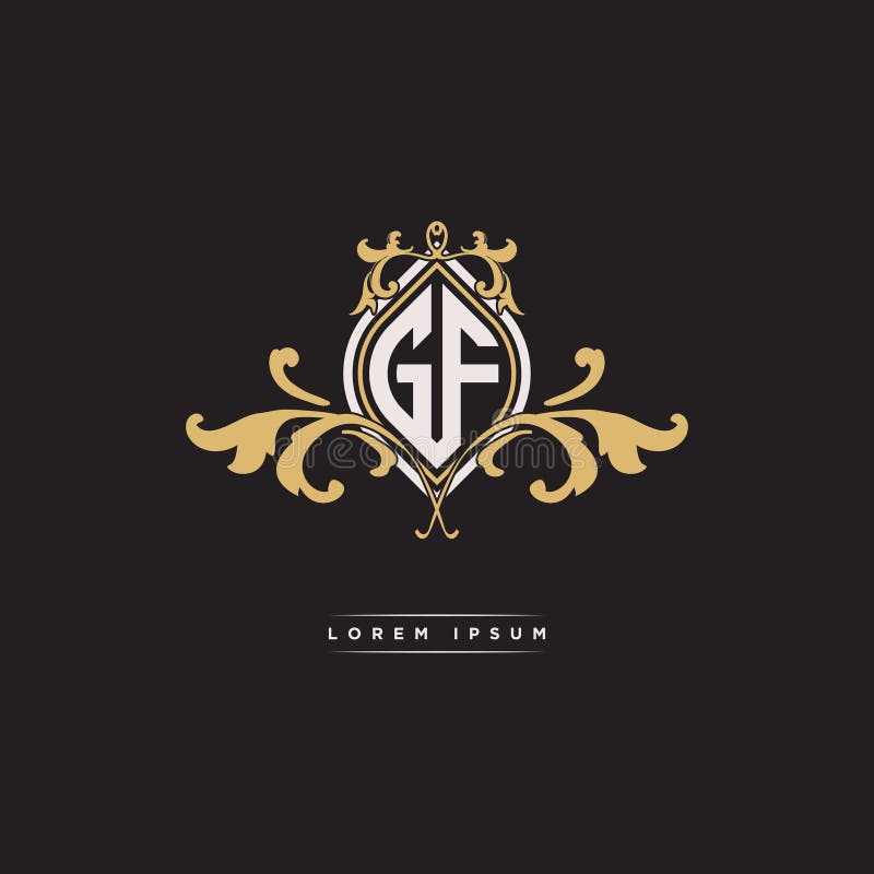 GF combination letter initial logo company 3