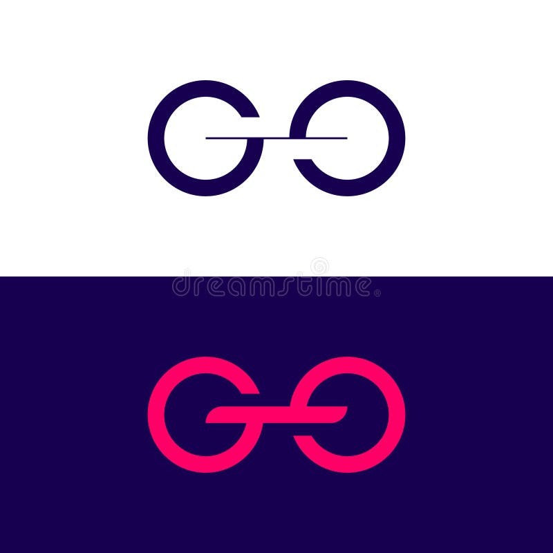 GG letter logo design template elements. Modern abstract digital alphabet letter logo. stock illustration
