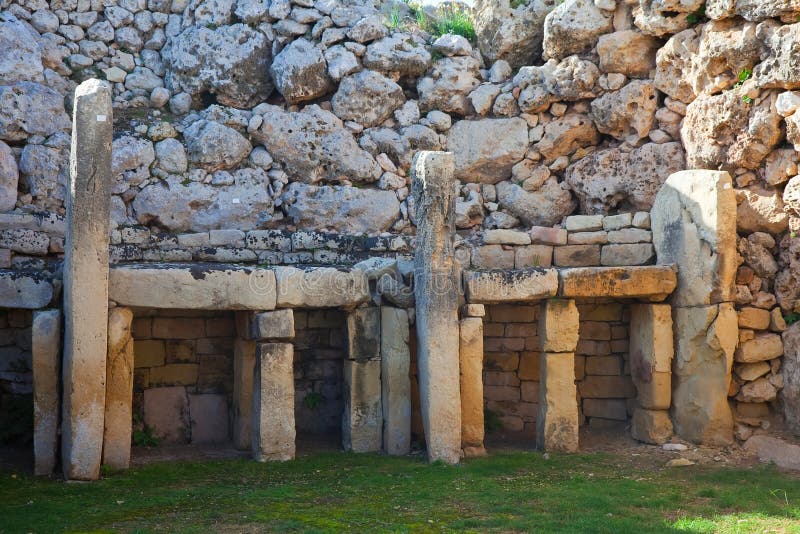 Ggantija neolithic temples. Gozo (Maltese islands). Built approximately in 3600 B.C. Ggantija neolithic temples. Gozo (Maltese islands). Built approximately in 3600 B.C.